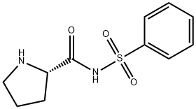 (S)-N-(苯磺酰基)吡咯烷-2-甲酰胺 结构式