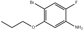 Benzenamine, 4-bromo-2-fluoro-5-propoxy- 结构式