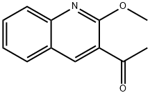 3-乙酰基-2-甲氧基喹啉 结构式