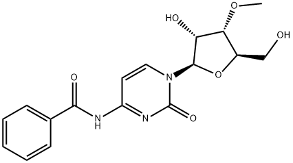 N4-Benzoyl-3'-O-methylcytidine 结构式