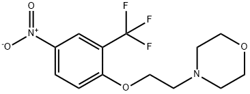 4-(2-(2-(三氟甲基)-4-硝基苯氧基)乙基)吗啉 结构式