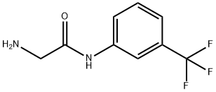 2-氨基-N-(3-(三氟甲基)苯基)乙酰胺 结构式