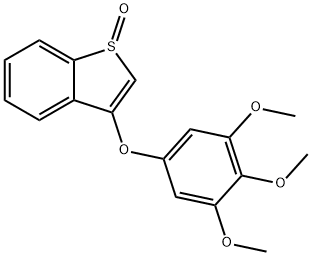 3-(3,4,5-trimethoxy-phenoxy)-benzo[b]thiophene 1-oxide 结构式