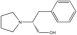 (R)-2-(1-吡咯烷基)-3-苯基-1-丙醇 结构式