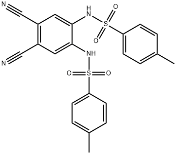 4,5-二氰基-N,N'-二对甲基苯磺酰邻苯二胺 结构式