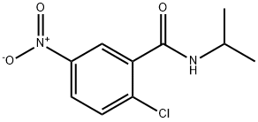 2-chloro-5-nitro-N-(propan-2-yl)benzamide 结构式