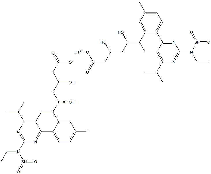 瑞舒伐他汀钙杂质11 结构式