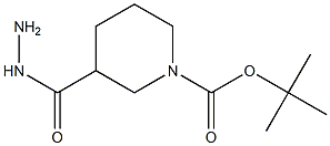 TERT-BUTYL 3-(HYDRAZINECARBONYL)PIPERIDINE-1-CARBOXYLATE 结构式