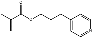 2-甲基-2-丙烯酸 3-(4-吡啶基)丙酯 结构式