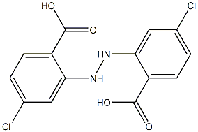 4,4'-二氯-2,2'-二羧基氢化偶氮苯 结构式