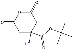 tert-butyl 4-hydroxy-2,6-dioxooxane-4-carboxylate 结构式