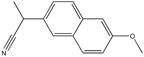 2-(6-methoxynaphthalen-2-yl)propanenitrile 结构式