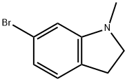 1-甲基-6-溴-吲哚啉 结构式