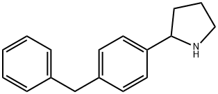 2-(4-Benzylphenyl)Pyrrolidine 结构式