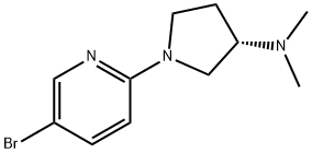 [(S)-1-(5-bromopyridin-2-yl)pyrrolidin-3-yl]dimethylamine 结构式