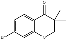 7-bromo-3,3-dimethylchroman-4-one 结构式