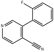 3-(2-氟苯基)吡啶-4-甲腈 结构式