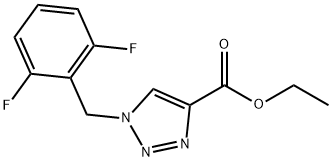 1-(2,6-difluorobenzyl)-1H-[1,2,3]triazole-4-carboxylic acid ethyl ester 结构式