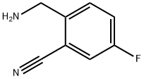 2-(氨甲基)-5-氟苯腈 结构式