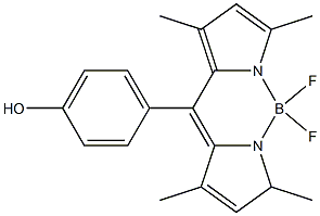 4,4-二氟-8(4'-羟苯基)-1,3,5,7-四甲基-4-BORA-3A,4A-DIAZA-S-INDACENE 结构式