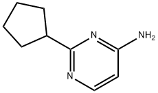 2-环戊基嘧啶-4-胺 结构式
