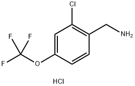 (2-CHLORO-4-(TRIFLUOROMETHOXY)PHENYL)METHANAMINE HYDROCHLORIDE 结构式