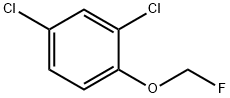 2,4-二氯-1-(氟甲氧基)苯 结构式