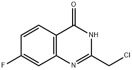 2-Chloromethyl-7-fluoro-3H-quinazolin-4-one 结构式