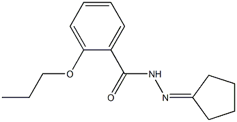 N'-cyclopentylidene-2-propoxybenzohydrazide 结构式