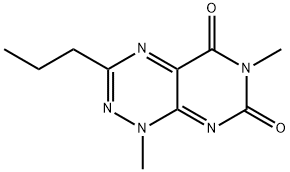 1,6-Dimethyl-3-propylpyrimido[5,4-e]-1,2,4-triazine-5,7(1H,6H)-dione 结构式