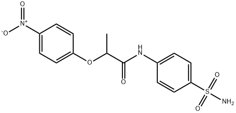 N-[4-(aminosulfonyl)phenyl]-2-(4-nitrophenoxy)propanamide 结构式