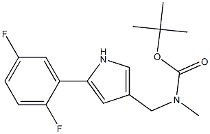 TERT-BUTYL {[5-(2,5-DIFLUOROPHENYL)-1H-PYRROL-3-YL]METHYL}METHYLCARBAMATE 结构式