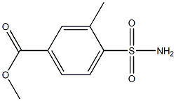 3-甲基-4-氨磺酰苯甲酸甲酯 结构式