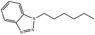 1-己基-1H-苯并三氮唑 结构式