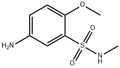 5-amino-2-methoxy-N-methylbenzene-1-sulfonamide 结构式