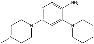 4-(4-methylpiperazin-1-yl)-2-(piperidin-1-yl)aniline 结构式