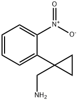 1-(2-Nitrophenyl)cyclopropanemethanamine 结构式