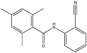 N-(2-cyanophenyl)-2,4,6-trimethylbenzamide 结构式