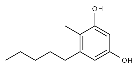 4-甲基-5-戊基-1,3-苯二醇 结构式
