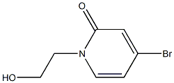 4-溴-1-(2-羟乙基)吡啶-2(1H)-酮 结构式