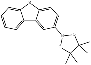 2-(Dibenzo[b,d]thiophen-2-yl)-4,4,5,5-tetramethyl-1,3,2-dioxaborolane 结构式