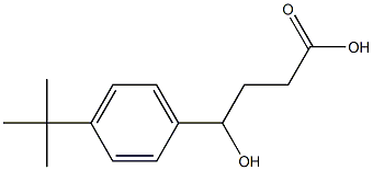 4-(4-叔-丁基苯基)-4-羟基丁酸 结构式