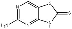5-氨基噻唑并[4,5-D]嘧啶-2(3H)-硫酮 结构式