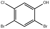 2,4-dibromo-5-chlorophenol 结构式