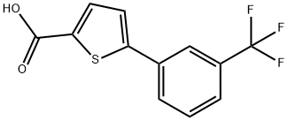 5-[3-(trifluoromethyl)phenyl]thiophene-2-carboxylic acid 结构式