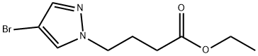ethyl 4-(4-bromopyrazol-1-yl)butanoate 结构式