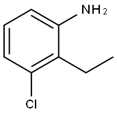 3-chloro-2-ethylaniline 结构式