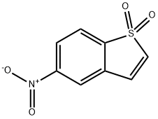 5-硝基苯并噻吩-1,1-二氧化物 结构式