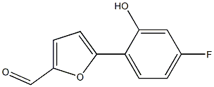 5-(4-FLUORO-2-HYDROXYPHENYL)FURAN-2-CARBALDEHYDE 结构式