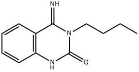 3-butyl-4-imino-1,2,3,4-tetrahydroquinazolin-2-one 结构式